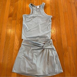 All In Motion Tennis Golf Outfit Tank Top Skirt Skort Women’s Small Mint Green